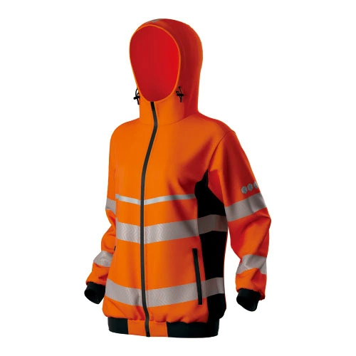 Moletom com capuz de dois tons feminino HI-VIS