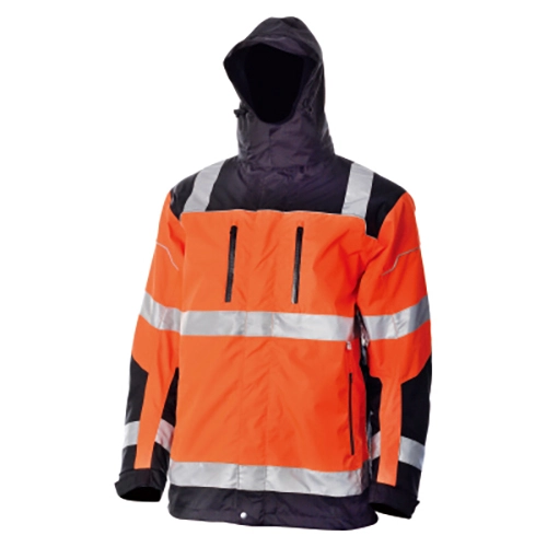 HI-VIS Jaqueta Ripstop à prova d'água destacável 2IN1 de dois tons