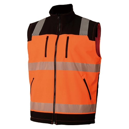 HI-VIS dois tons 2IN1 à prova d'água softshell bodywarmer