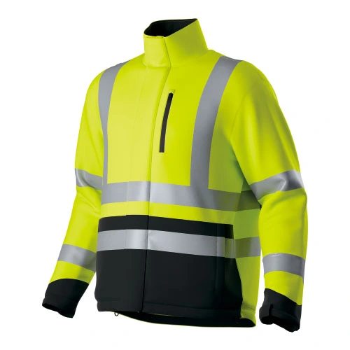 Jaqueta isolada impermeável elástica de dois tons HI-VIS