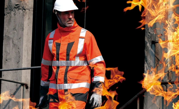 F032FR HI-VIS CASACO RESISTENTE DA CHAMA DE DOIS TOM