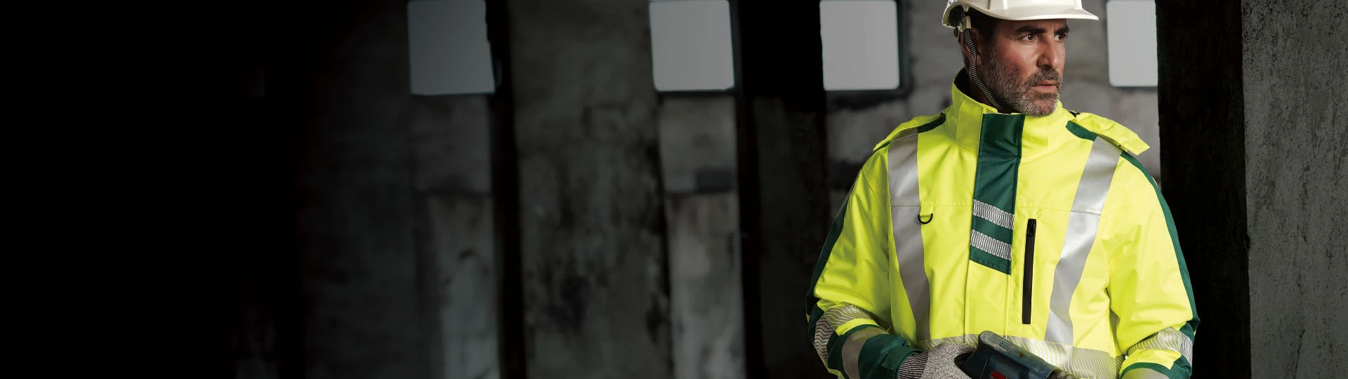 HI-VIS jaqueta reciclada e calças
