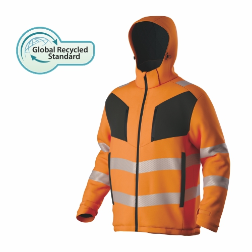 HI-VIS reciclado poliéster impermeável jaqueta de inverno