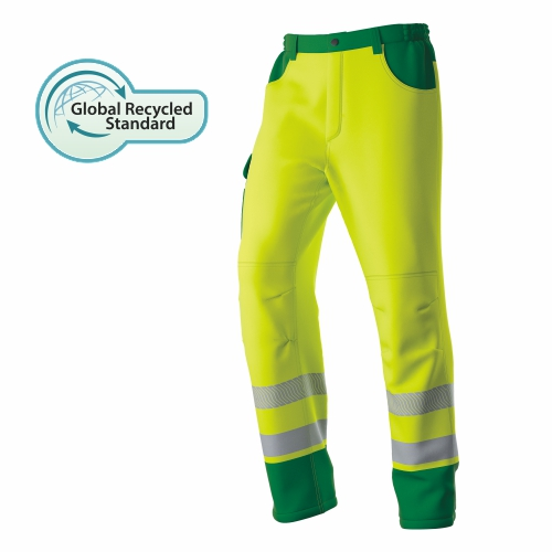 HI-VIS de chuva de dois tons à prova d'água de poliéster reciclado